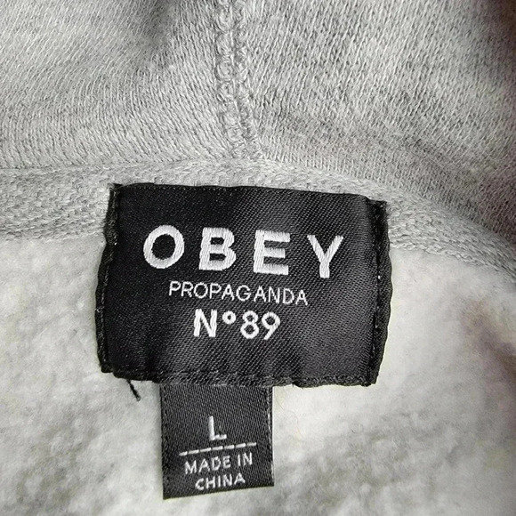 OBEY Grey Hoody - Picture 4 of 8